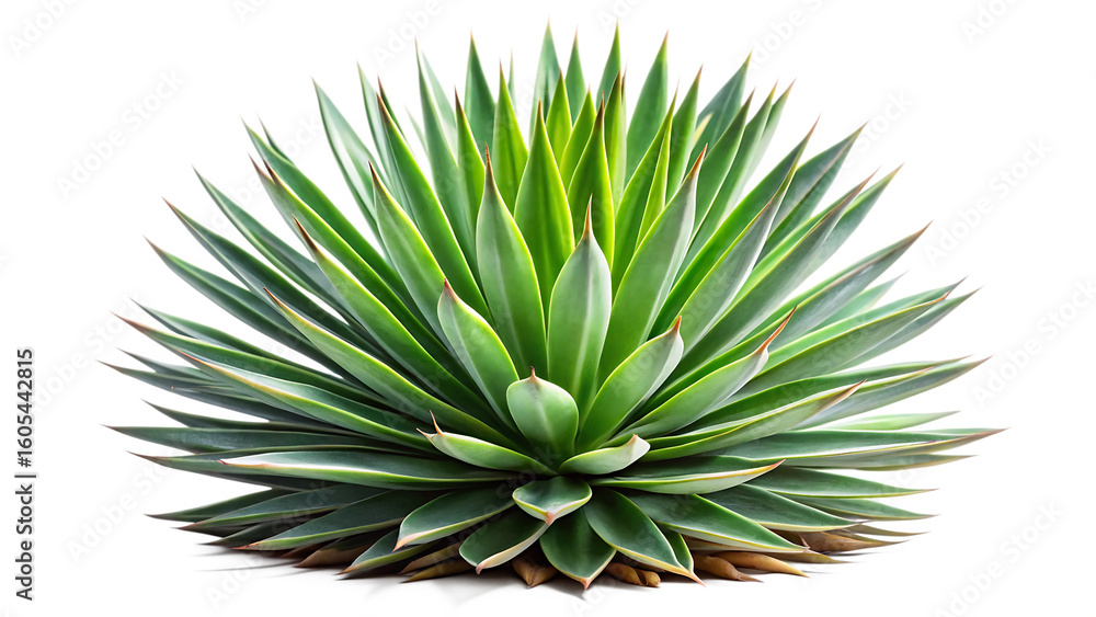Fototapeta premium agave bush isolated on white background, png, ai generated.