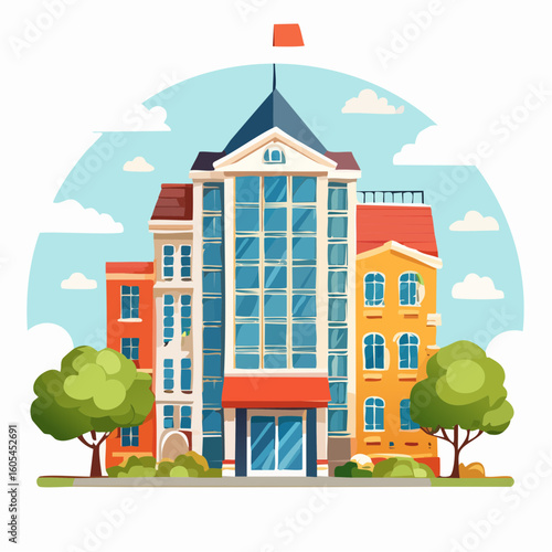 vector illustration of a city