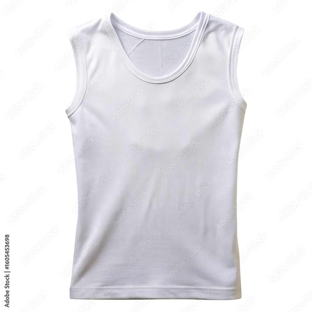Plain white sleeveless tank top shirt Plain white sleeveless tank top shirt
