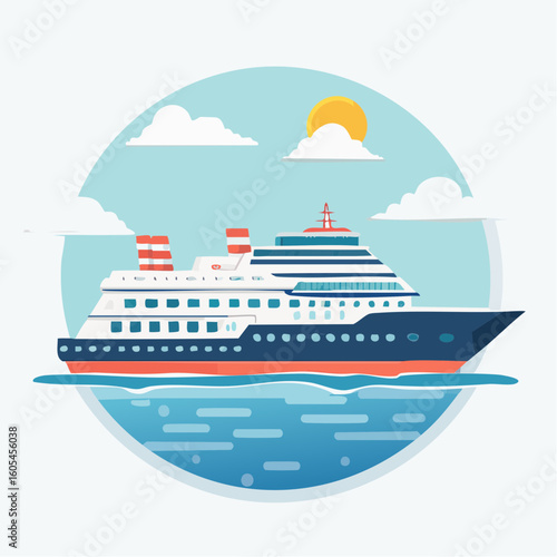 cruise ship in the sea