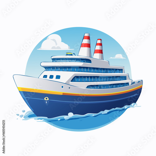 cruise ship in the sea