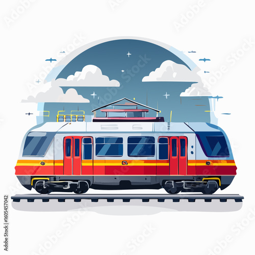 Wallpaper Mural train in the city Torontodigital.ca