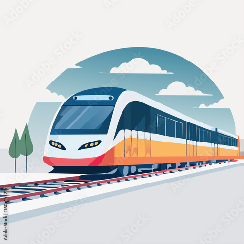 train on the railway