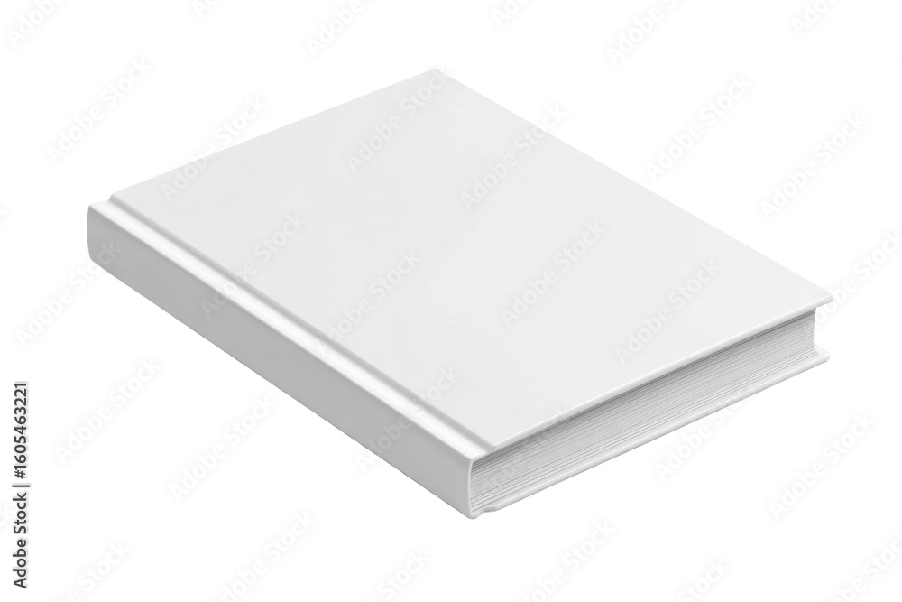 A white book with a white spine and white pages A white book with a white spine and white pages