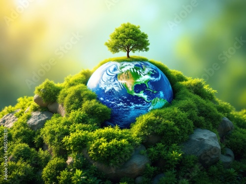 Earth Nurtured Lush Greenery Treetop