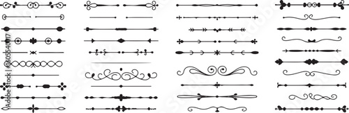 classic decorative elements and dividers vector set for design projects in ai, eps, jpeg, and png formats