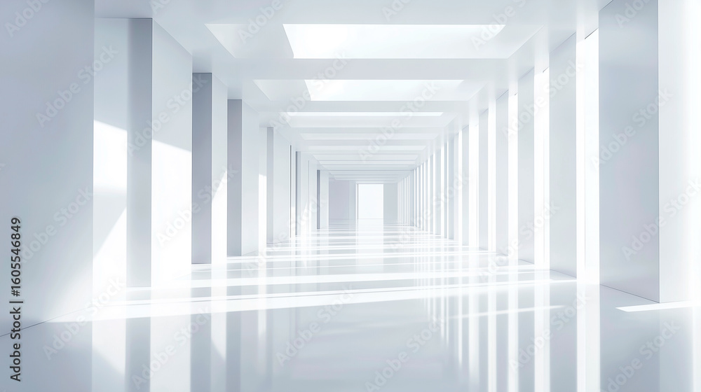 Fototapeta premium an entrance hallway as a visual path