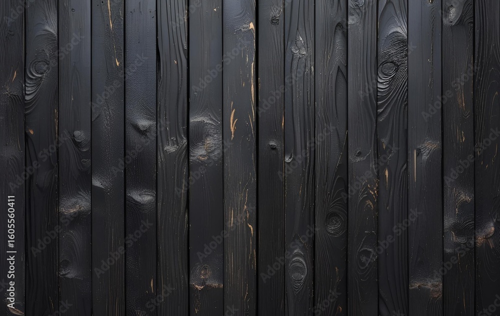 Fototapeta premium Black Wood Background