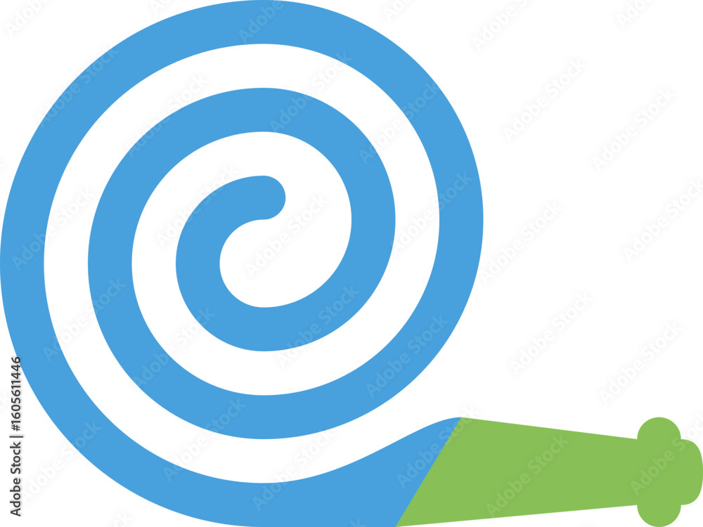 Coiled Garden Hose Icon Coiled Garden Hose Icon