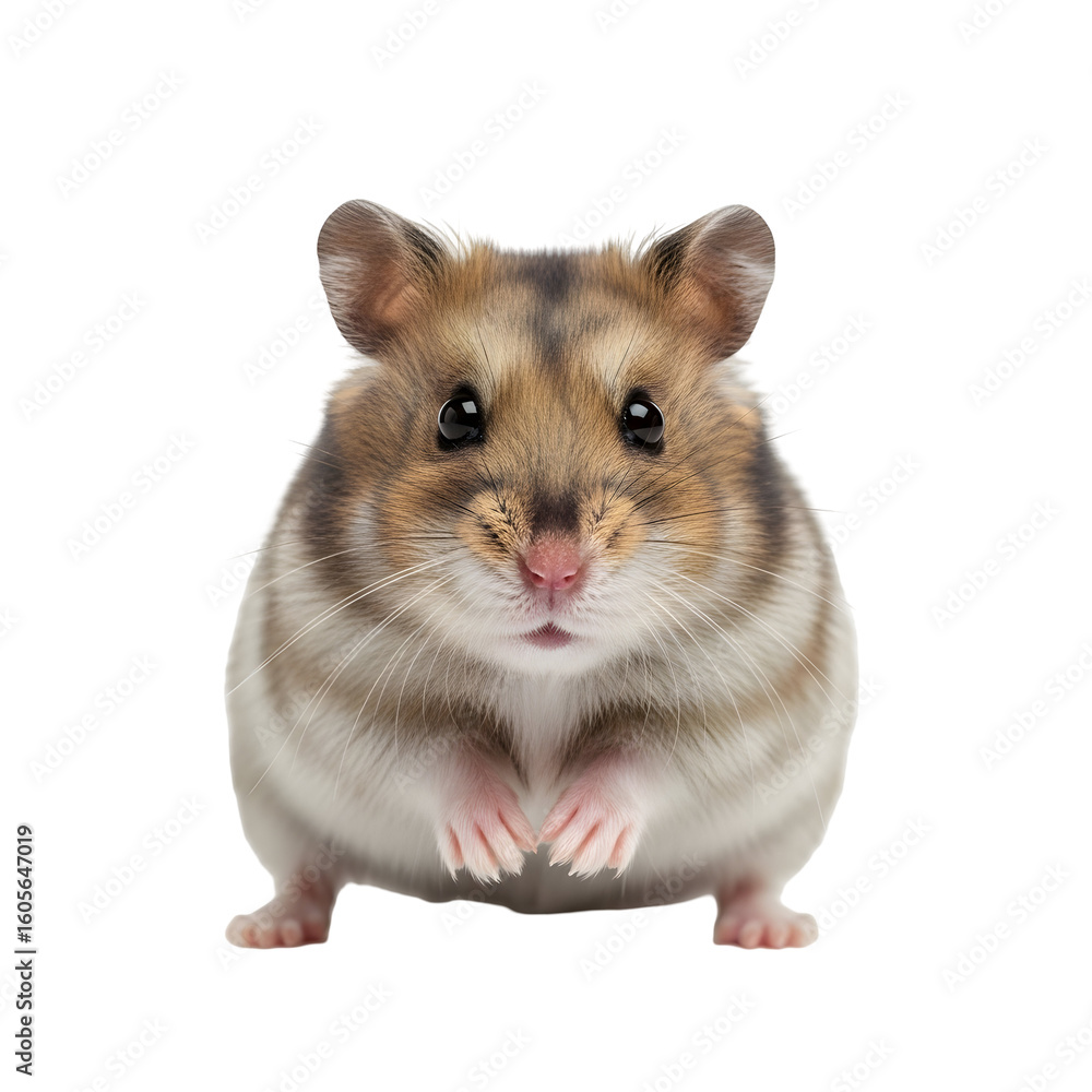 Cute Syrian Hamster Facing Forward.