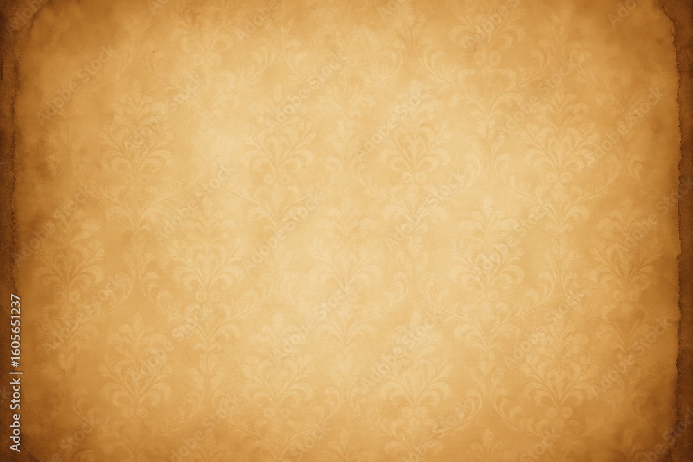 Obraz premium Vintage parchment texture with subtle watermark patterns and aged edges