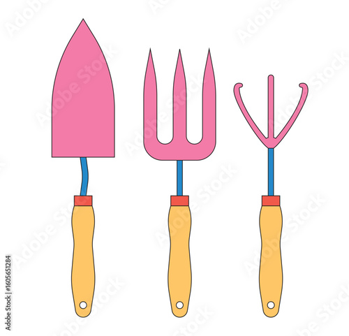 Illustration hand tool retro isolated unique design