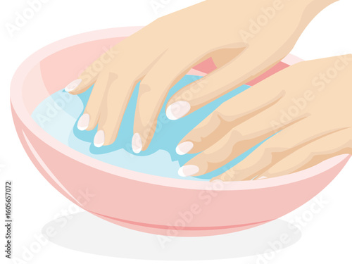 WASH YOUR HANDS over sink in bathroom vector illustration! Washing hands rubbing with soap for corona virus prevention to stop spreading diseases. Hygiene is important.
