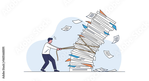 Struggling to manage an overwhelming amount of paperwork and documents in a chaotic office environment