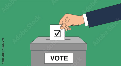 Participating in the democratic process casting your vote in a general election to influence future governance