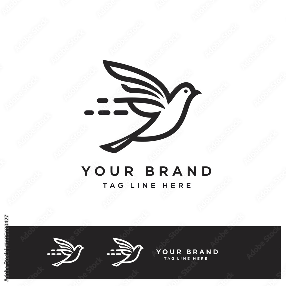 Fototapeta premium LOGO BIRD SIMPLE VEKTOR