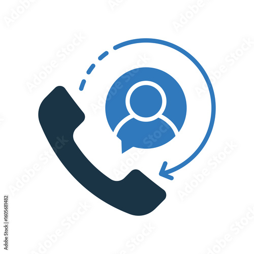 Phone mixed color icon