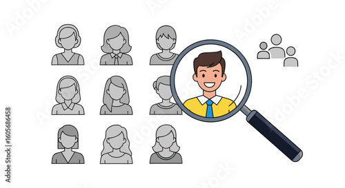 Finding the right person in a group of people through careful examination