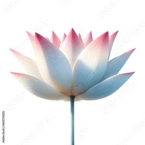 Cutout lotus flower on transparent background