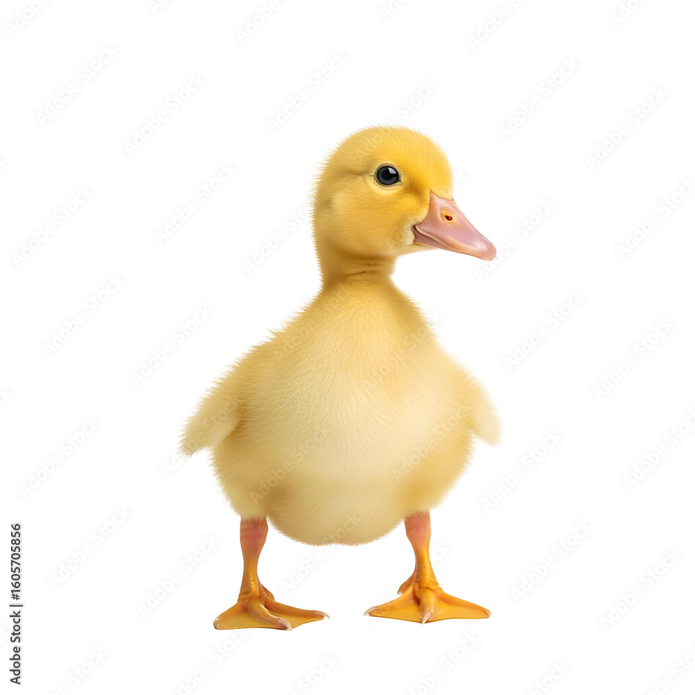 Adorable Yellow Duckling Standing Proudly. Adorable Yellow Duckling Standing Proudly.