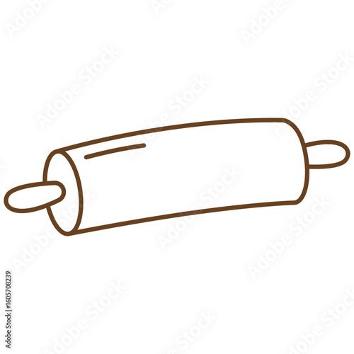 Rolling Pin Baking Utensil Vector