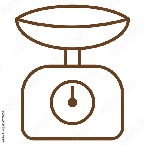 Kitchen Scale Baking Tool Vector