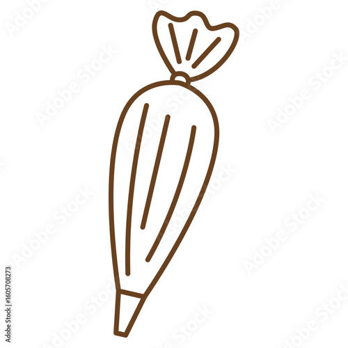 Piping Bag Baking Tool Vector