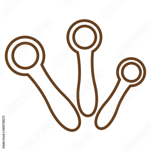 Measuring Spoons Line Art