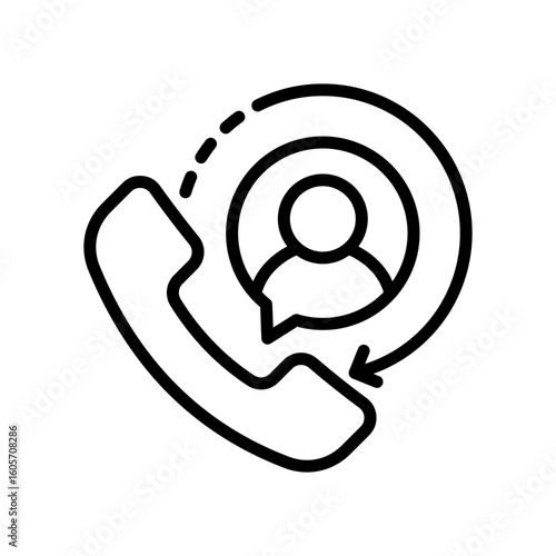 Phone line icon