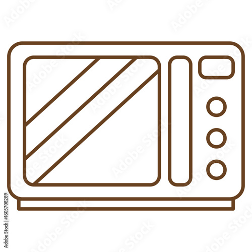 Microwave Oven Appliance Vector