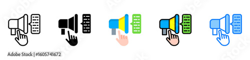 Call To Action icon multiple style 