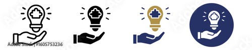 Problem Solving  Icon Set Multiple Style Collection