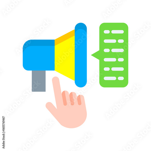 Call To Action flat icon
