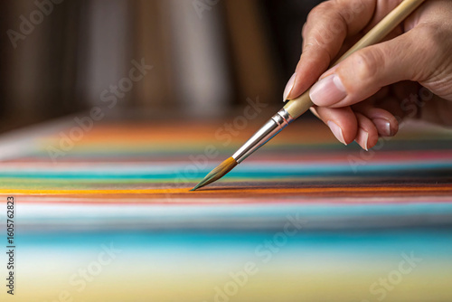 hand with a brush