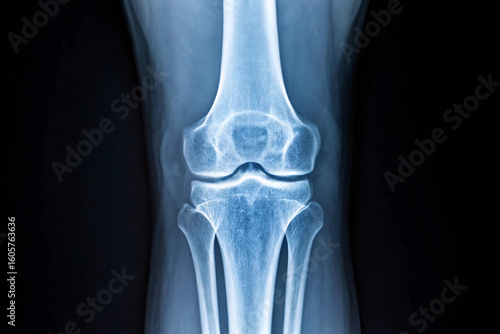 Anterior View of a Healthy Knee Joint X-ray