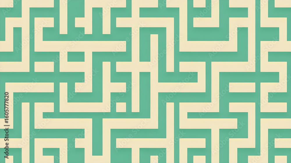 Maze seamless pattern Maze seamless pattern