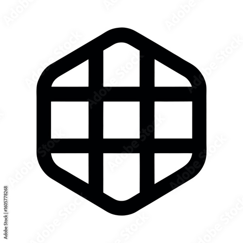 Drag and Drop Grid UI Icon Vector Illustration