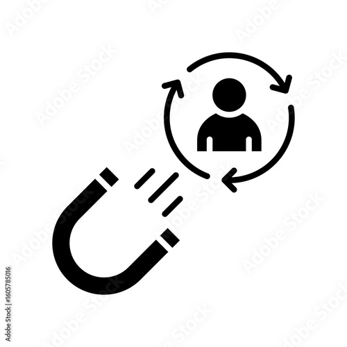 Retention glyph icon