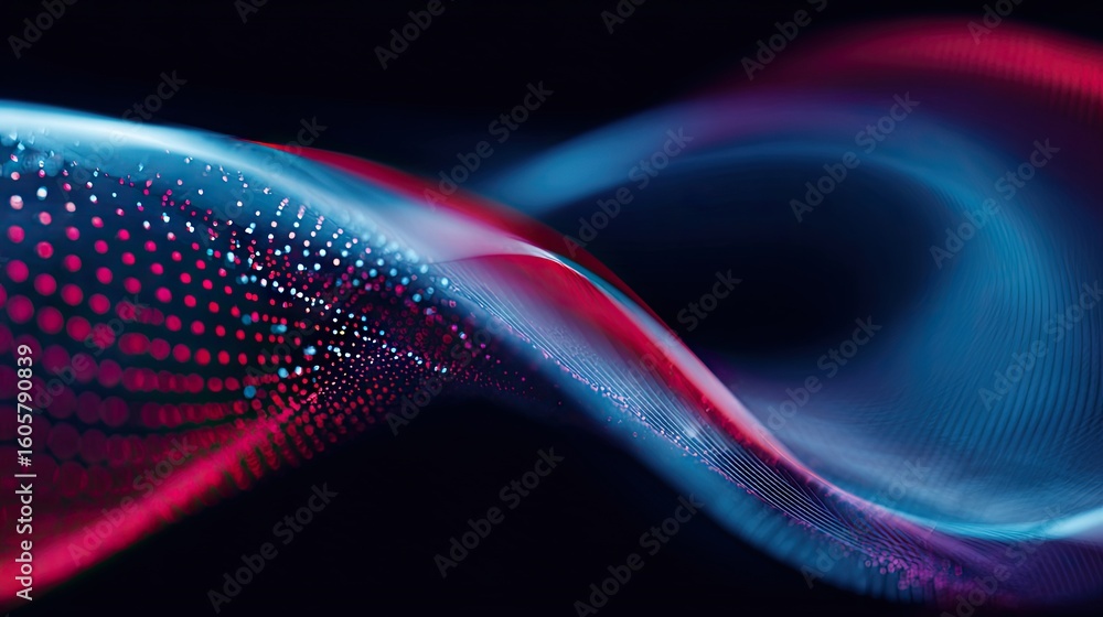 Obraz premium Abstract design with swirling patterns of dots and lines.