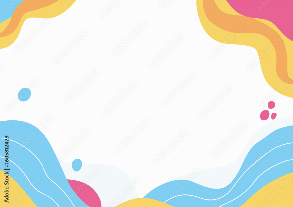 Obraz premium frame with sea shells and starfish