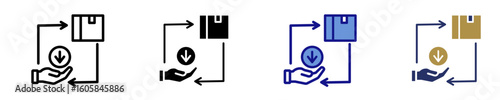 Supply And Demand  Icon Set Multiple Style Collection
