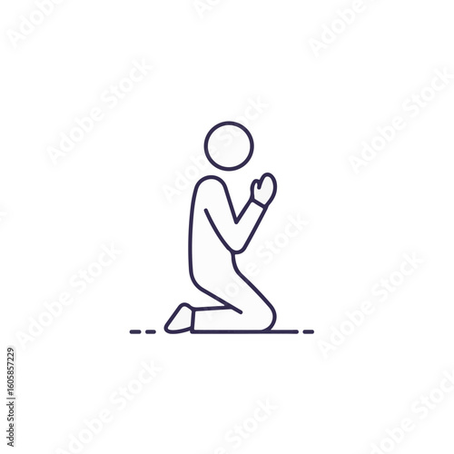 An illustrative image of a praying person.