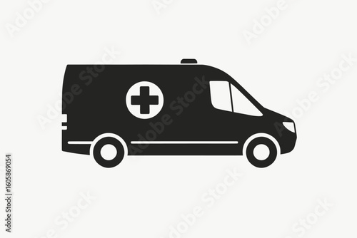 Emergency Medical Vehicle Icon Design