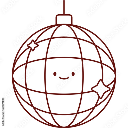 Flat Disco Ball Icon Design