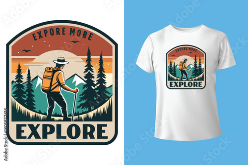 Hiking tshirt design