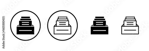 Archive folders icon logo design. Document vector icon. Archive storage icon.
