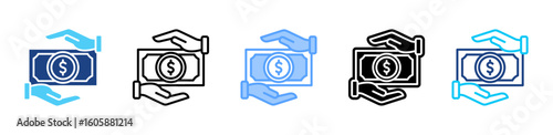 Borrowing icon sheet multiple style collection