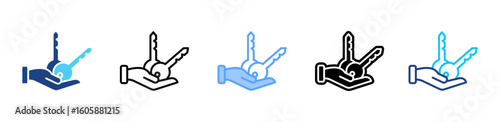 Closing icon sheet multiple style collection
