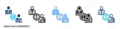 Indemnity icon sheet multiple style collection