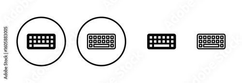 Keyboard icon logo design. keyboard sign and symbol